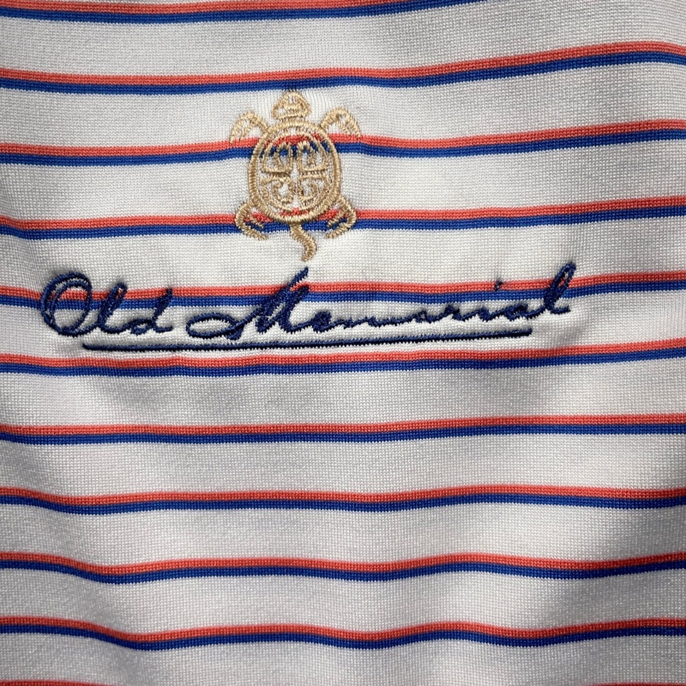 Holderness & Bourne Polo Shirt Mens Large White Old Memorial Golf Tailored Fit - Picture 8 of 11